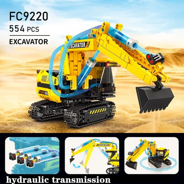 Hydraulic Control Crane Building Block Set - Image 2