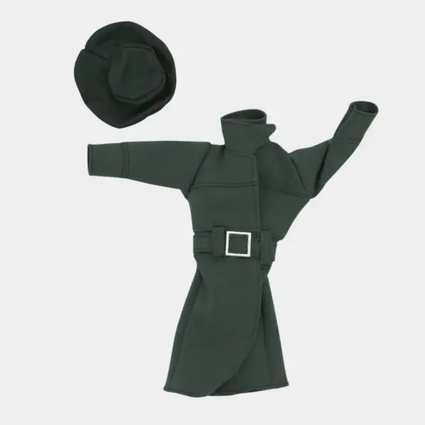 1/6 Scale Doll Overcoat and Hat Set - Image 6