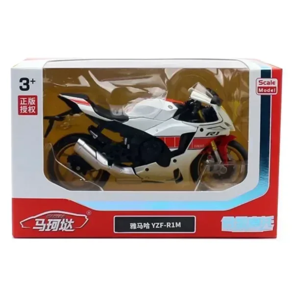 1:12 Yamaha YZF-R1M Alloy Motorcycle Model - Image 6