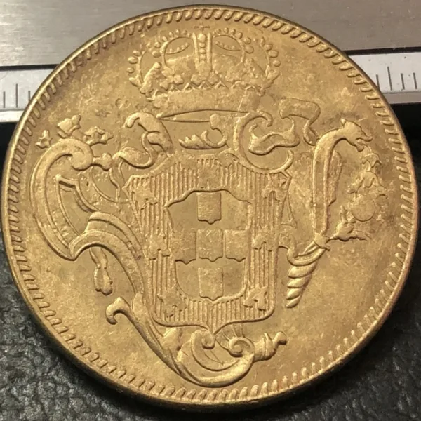 1783 Brazil Gold Coin Replica 22K Design - Image 2