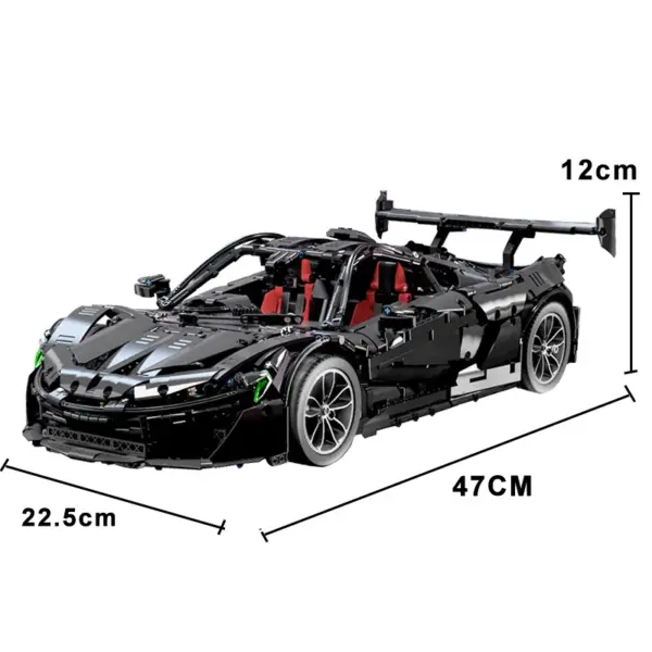 3686PCS Black Super Sport Car Building Blocks - Image 6