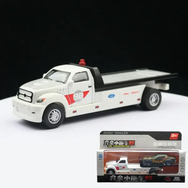 1:64 Alloy Flat Trailer and Truck Model - Image 10