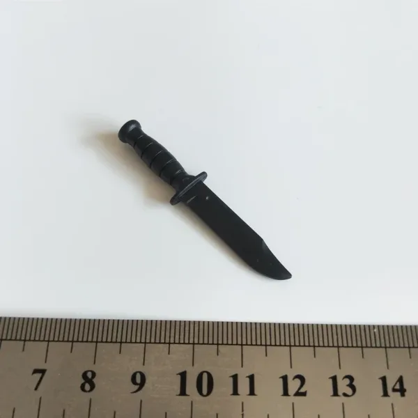 1/6 Scale Black Tactical Dagger Model Accessory - Image 2