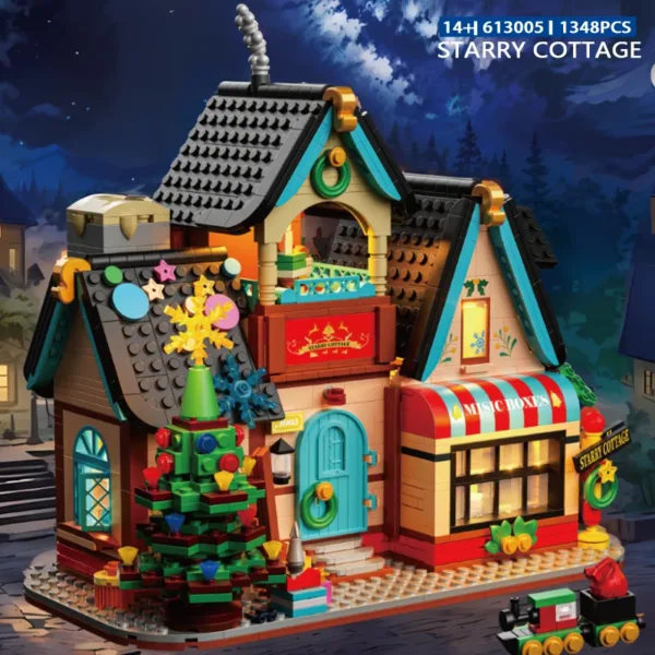 Starry Cottage Building Blocks Set for Kids - Image 3