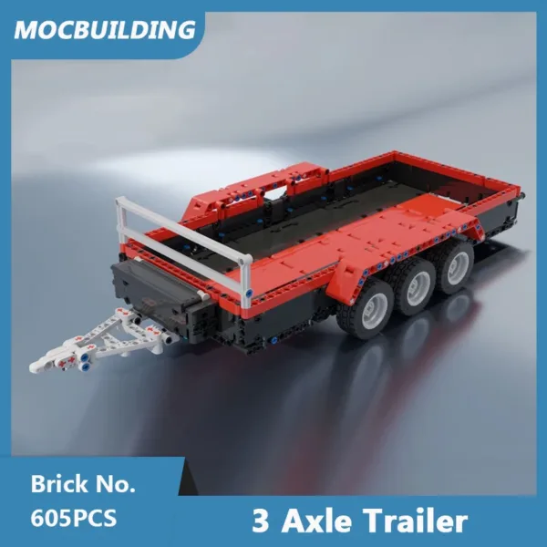 MOC Building Blocks Truck Trailer Set 314PCS - Image 4