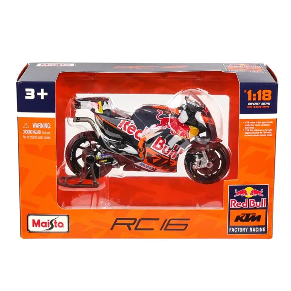 Maisto 1:18 Red Bull KTM Motorcycle Model - Image 6