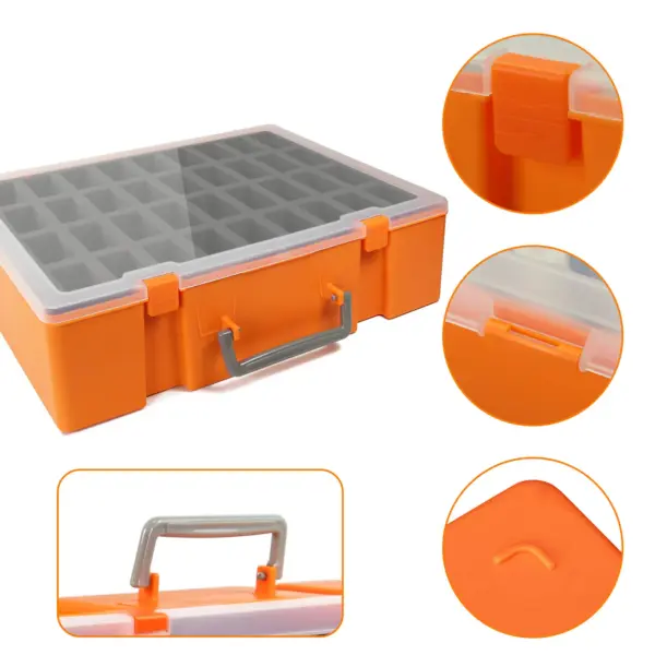 Dual-layer Miniature Figure Storage Organizer Case - Image 5