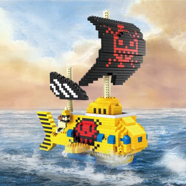 Ocean Pirate Ship 3D Model Building Blocks - Image 4