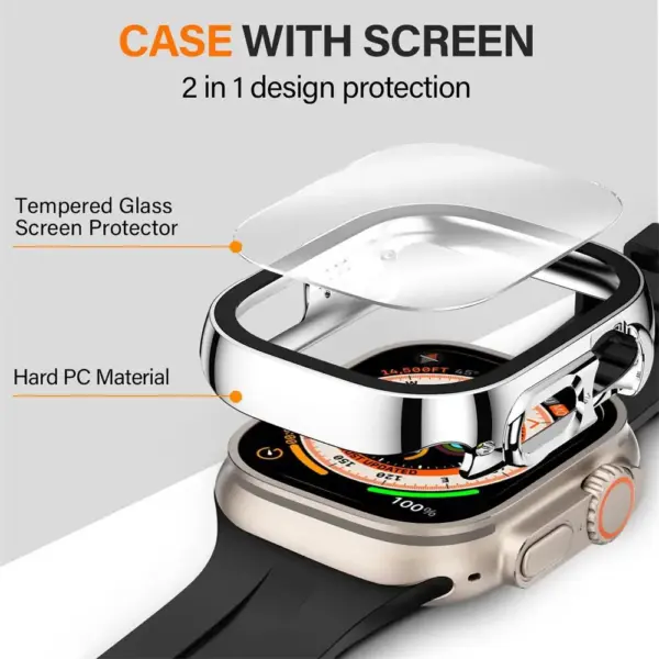 Waterproof Screen Protector Case for Apple Watch - Image 2