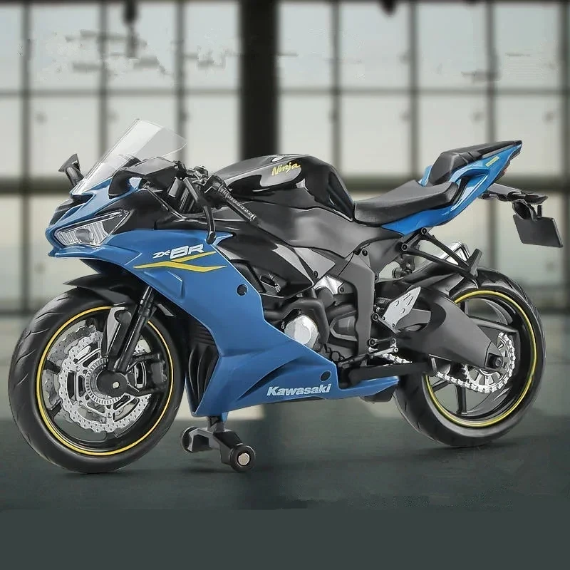 1:12 Alloy Kawasaki Ninja ZX-6R Motorcycle Model 9 1:12 Alloy Kawasaki Ninja ZX-6R Motorcycle Model - Image 9
