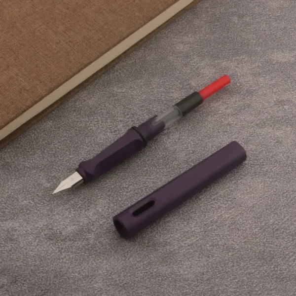 Matte Purple Fountain Pen with 0.38mm Nib - Image 6