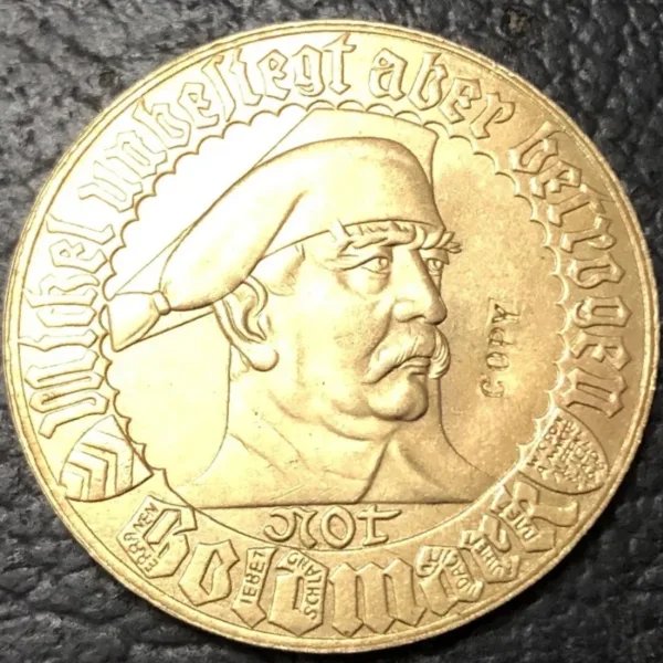 1923 Germany Notgeld Goldmark Replica Coin - Image 2