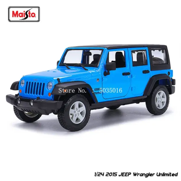 Maisto 1:24 Jeep Wrangler Diecast Model Car - Image 8