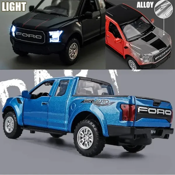 1:32 Ford Raptor F150 Diecast Model Car - Image 4