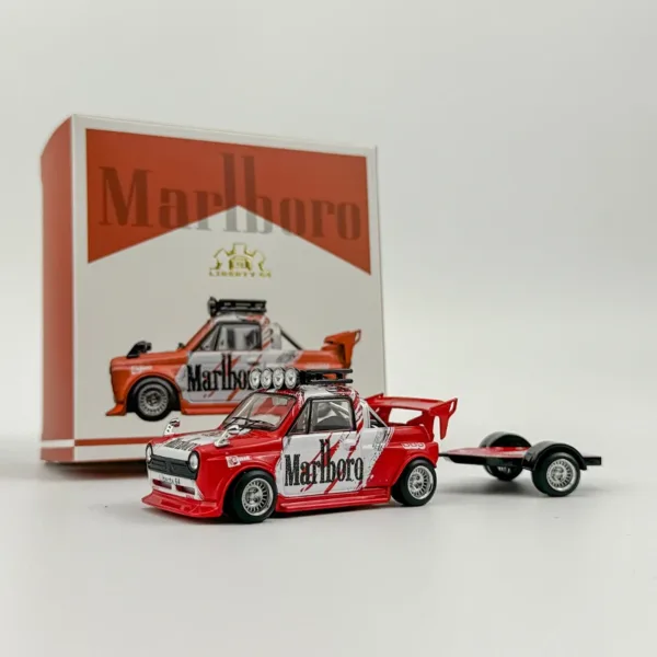 1/64 Honda Trailer Marlboro Gulf Diecast Model - Image 7