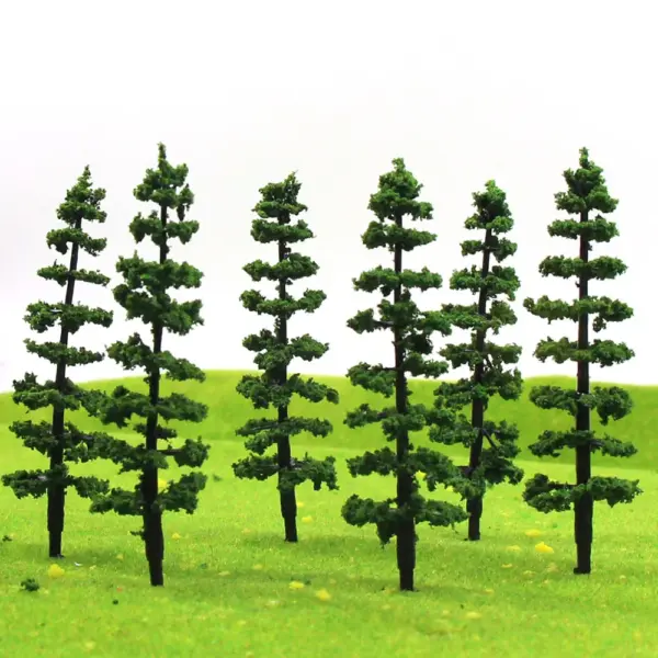 80pcs Green Trees for HO OO Scale Models - Image 2