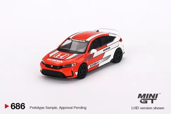 Honda Civic Type R 2023 1:64 Diecast Model - Image 2