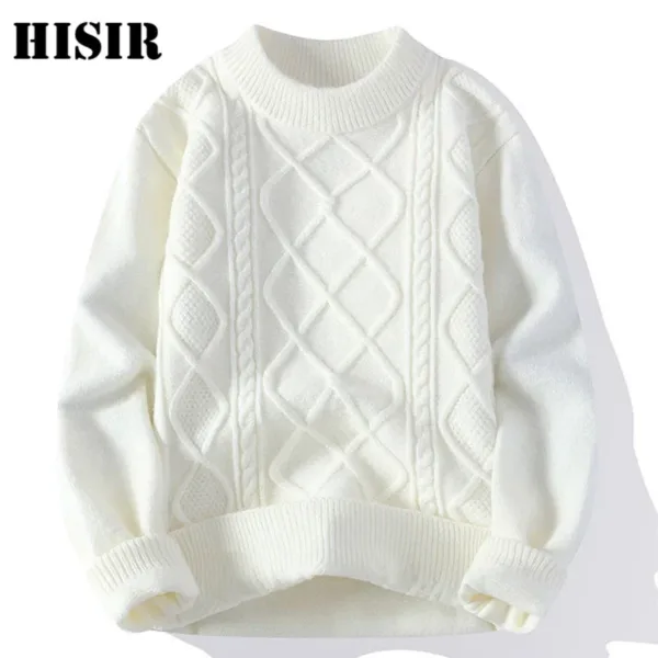 Winter Men's Casual Knitted O-Collar Sweater