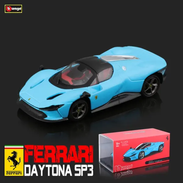 Bburago 1:43 Scale Ferrari Daytona SP3 Model Car - Image 4