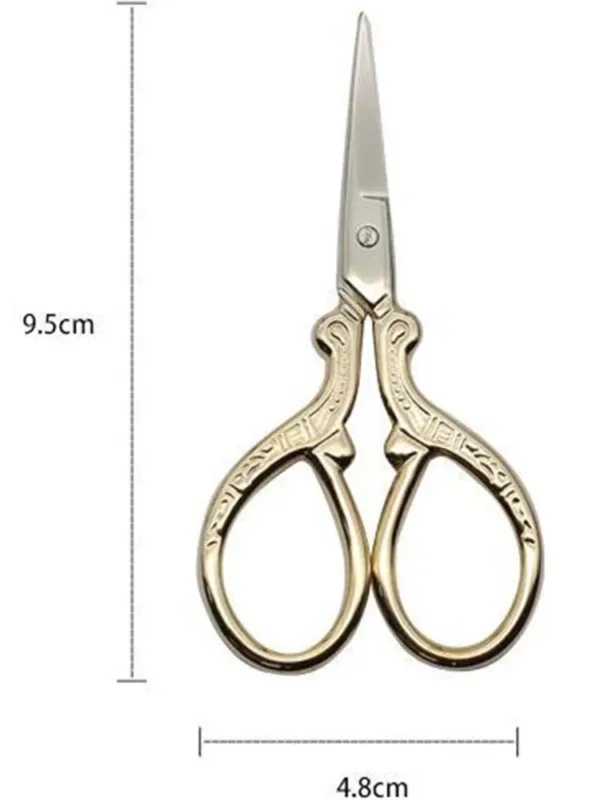 Vintage Stainless Steel Sewing Scissors 9.5 Inch - Image 4