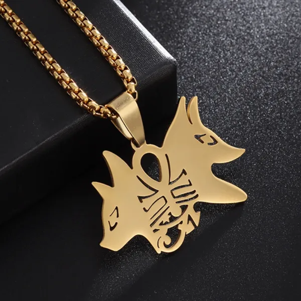 Anubis Cross Stainless Steel Pendant Necklace - Image 23