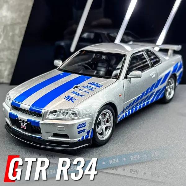 1:24 Alloy Nissan Skyline GT-R Model Car