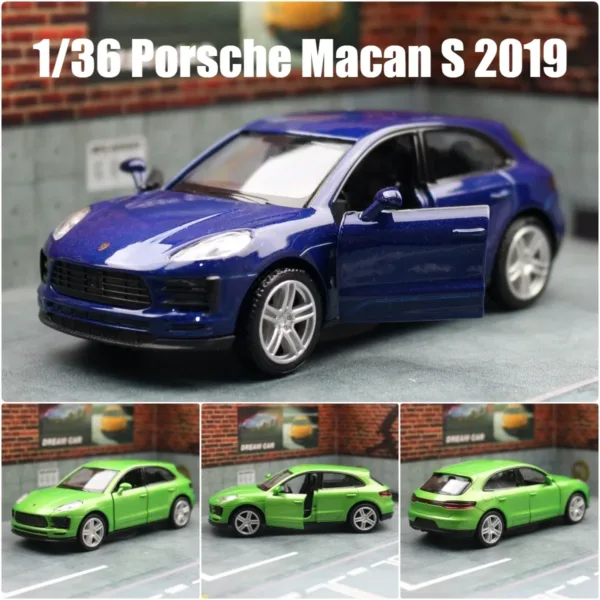 1/36 Diecast Porsche Macan SUV Toy Car - Image 4