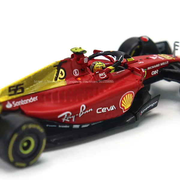 Bburago 1:43 Ferrari F1-75 Alloy Model Car - Image 2