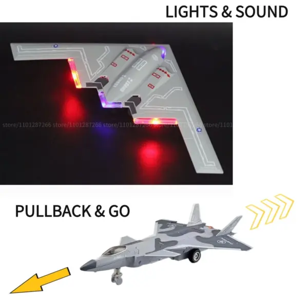 Pullback Jet Fighter Model with Lights and Sound - Image 2