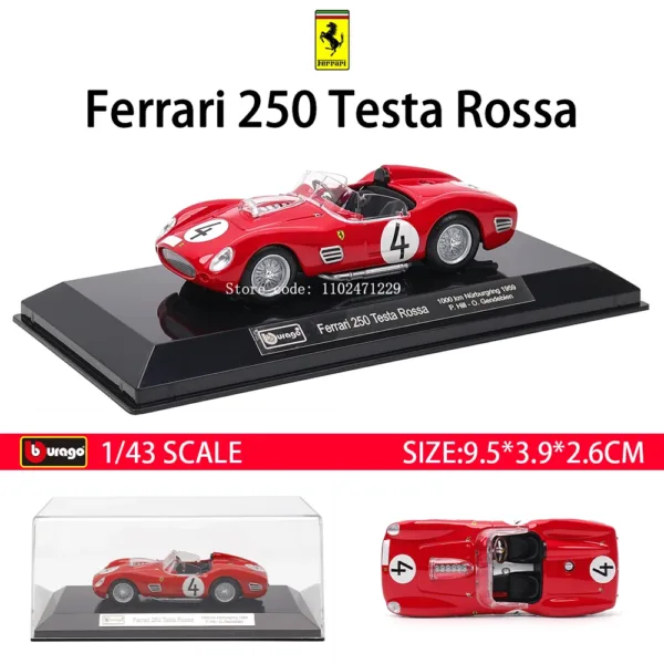 Bburago 1:43 Ferrari Diecast Model Car - Image 9