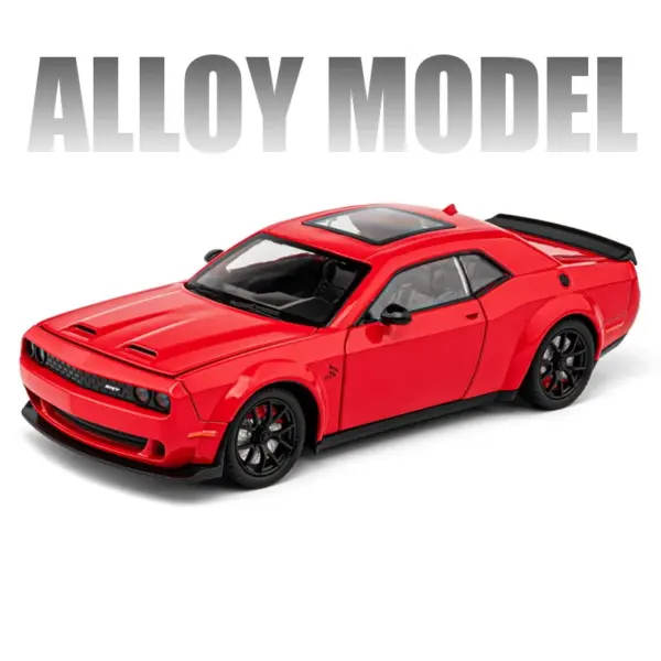 1:24 Metal Dodge Challenger SRT Hellcat Model - Image 10