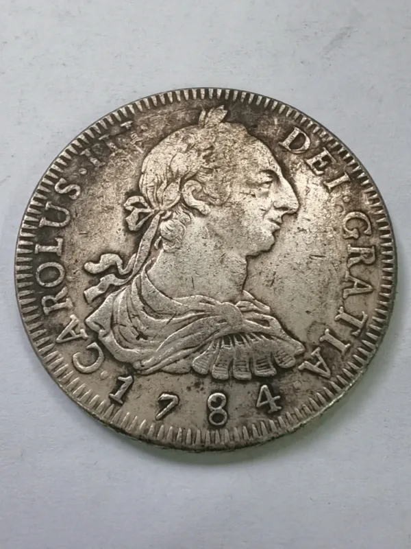 Bolivia 8 Reales Charles III Silver Plated Coin - Image 19