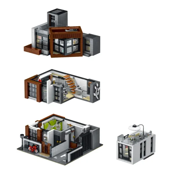 Modern Villa Building Block Set 3623 Pieces - Image 5