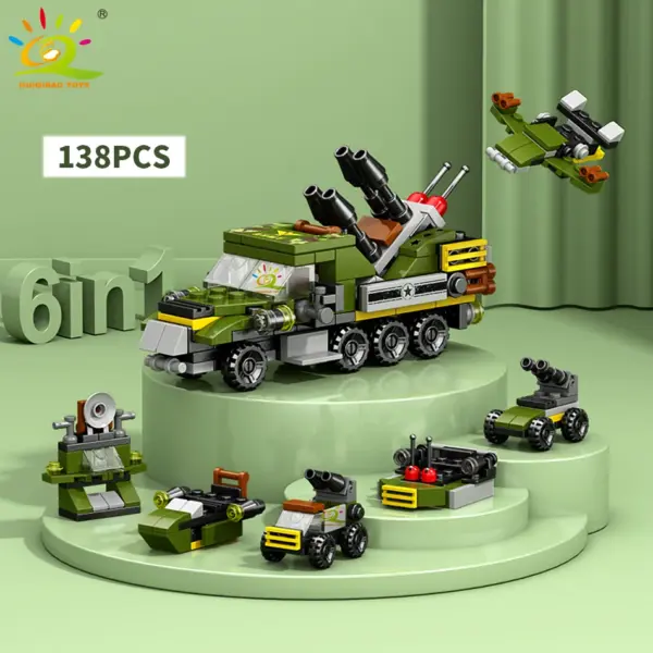 6in1 Police Truck Building Blocks Set - Image 7