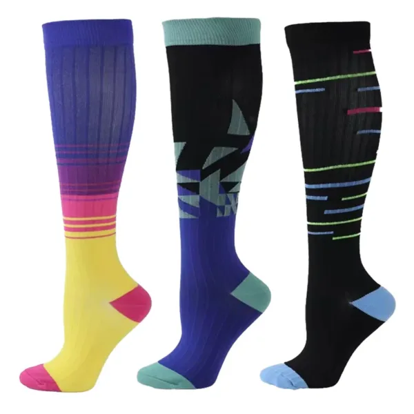 3 Pairs Compression Socks for Men and Women - Image 22