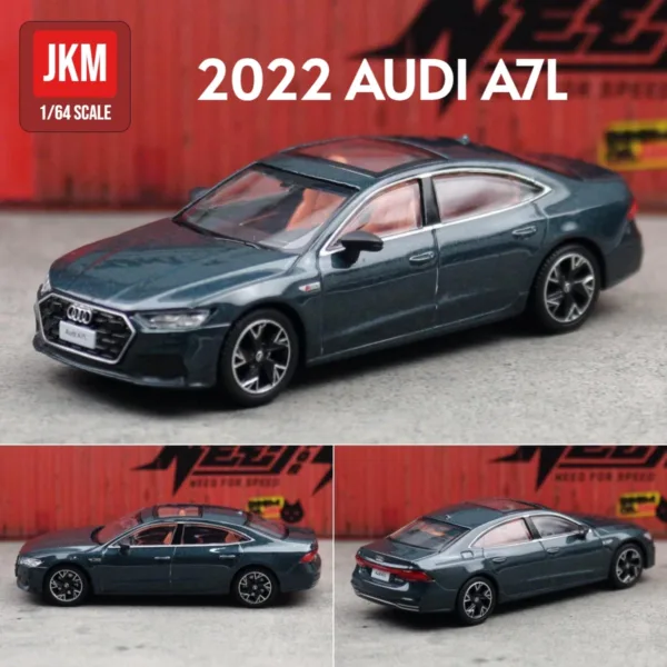 1:64 Audi A8L Sedan Diecast Toy Car - Image 7