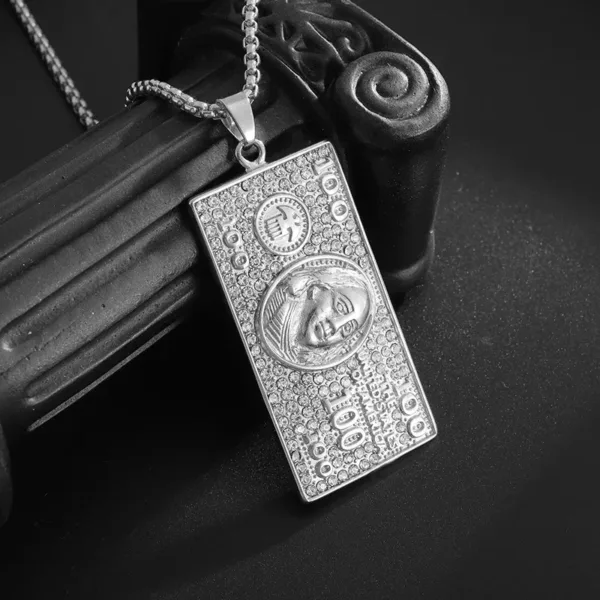 Iced Out Letter Pendant Necklace for Men - Image 28