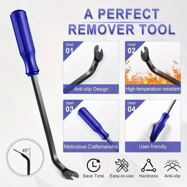 Blue Plastic Car Trim Removal Tool Set - Image 5