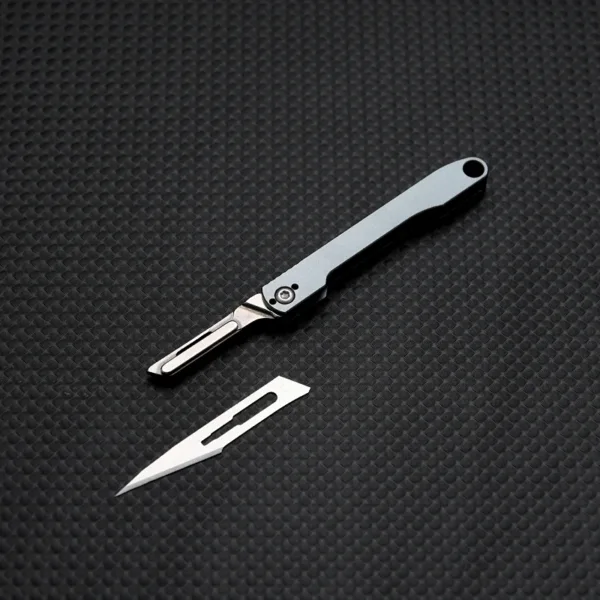 Aluminum Alloy Mini Folding Knife with 10 Blades - Image 6