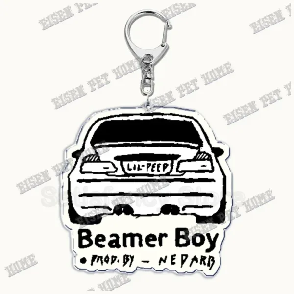 Lil Peep Acrylic Keychain Pendant Gift - Image 12