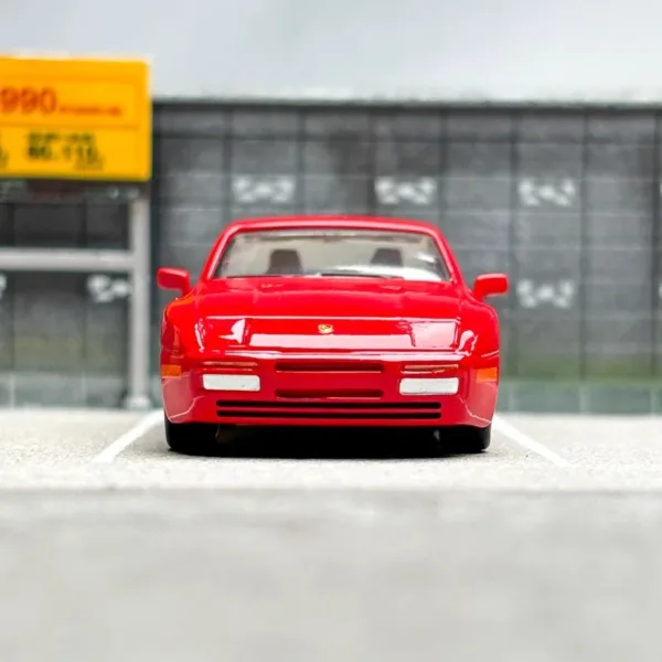 1/64 Scale Porsche 944 Red 1986 Diecast Model - Image 4