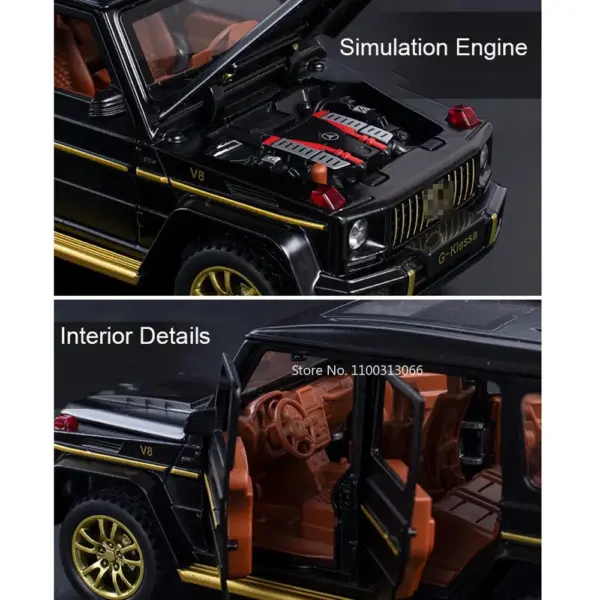 1/32 G63 Diecast SUV Model with Lights and Sound - Image 3