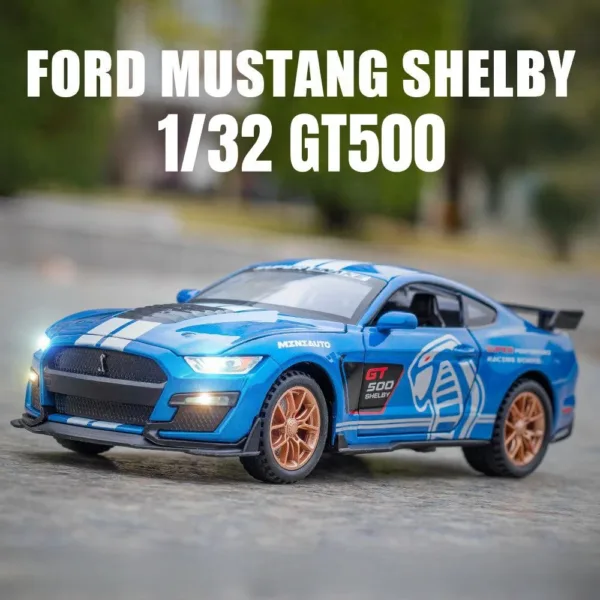 1/32 Ford Shelby GT500 GT350 Diecast Car - Image 2