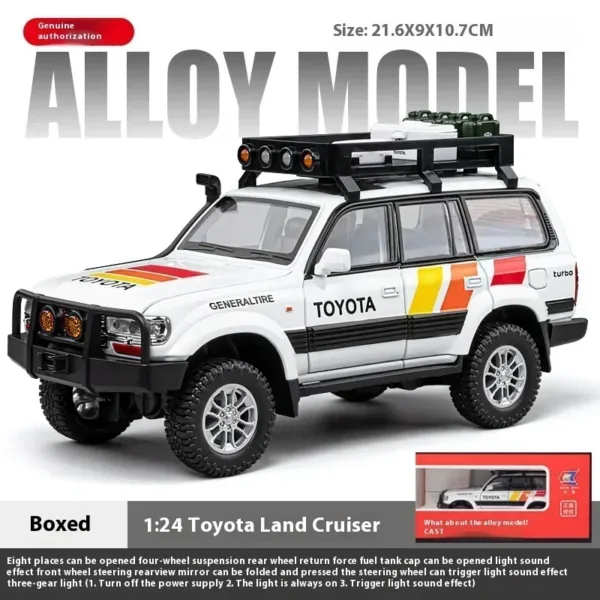 1:24 Toyota Land Cruiser LC80 Diecast Model - Image 8