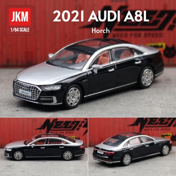 1:64 Audi A8L Sedan Diecast Toy Car - Image 12