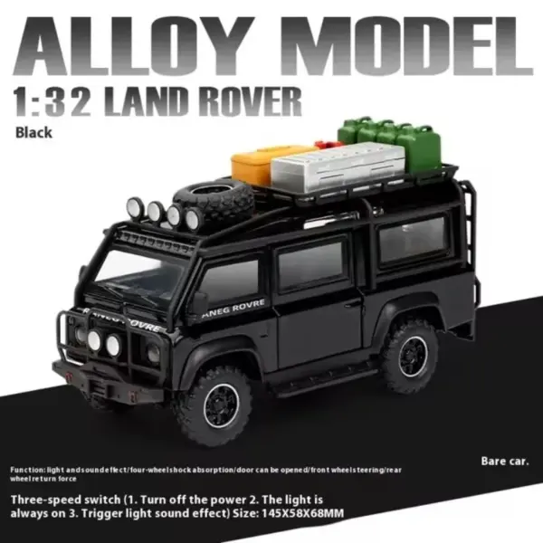 1:32 Land Rover Defender Alloy Model Car - Image 8
