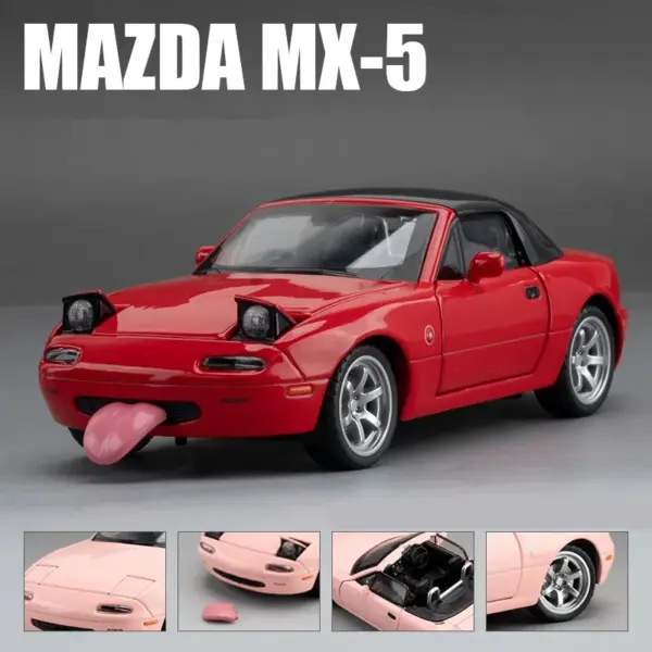 1:32 Mazda MX-5 Diecast Metal Car Model - Image 8