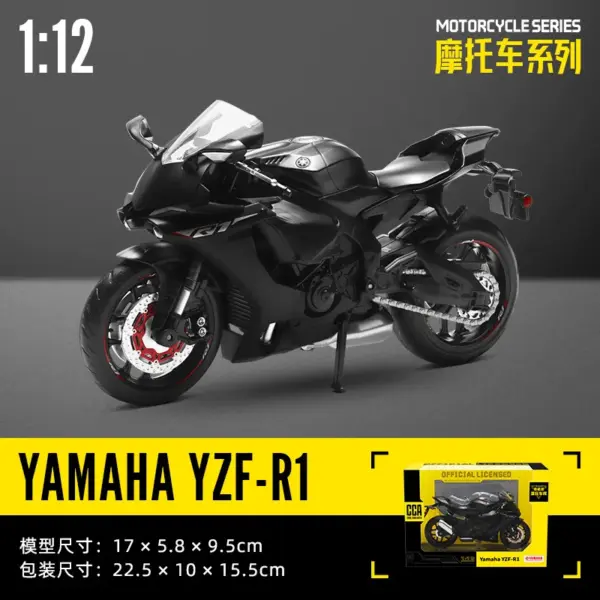 Kawasaki Ninja H2R 1:12 Diecast Motorcycle Model - Image 12