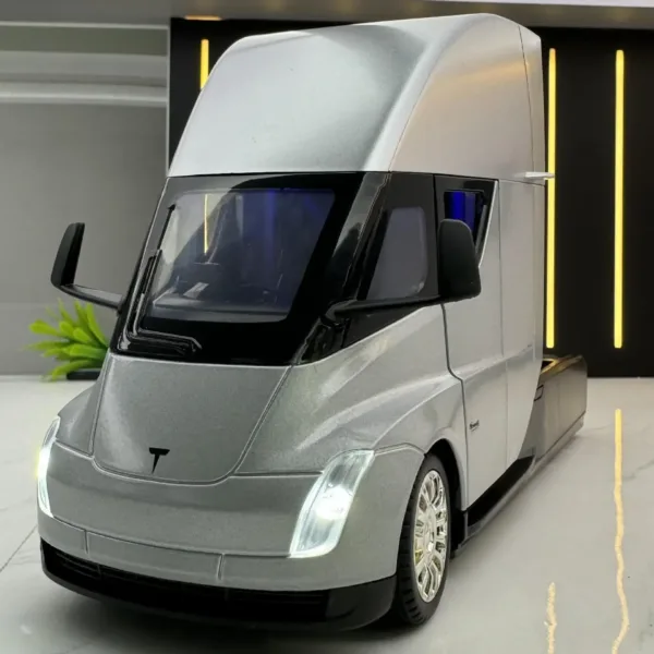 1:24 Tesla Semi Alloy Model Truck with Lights