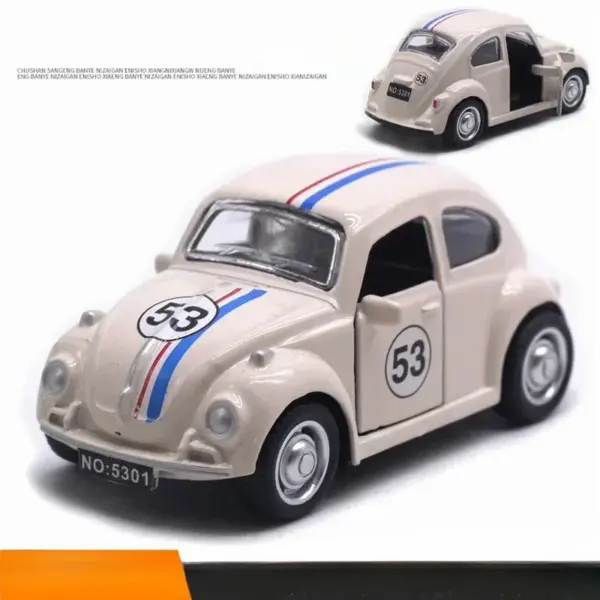 1:43 Alloy Volkswagen Beetle Diecast Model - Image 5